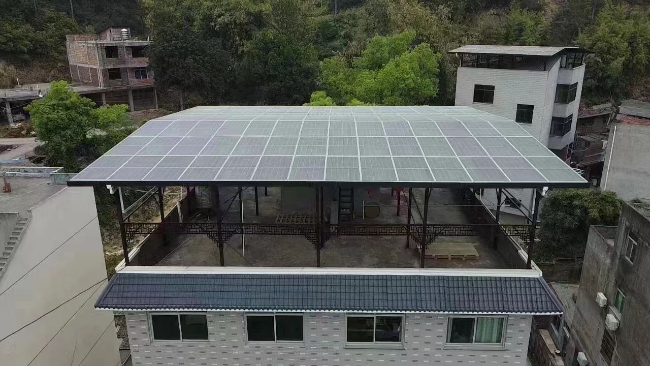 喀什15kw+10kwh自建别墅家庭光伏储能系统